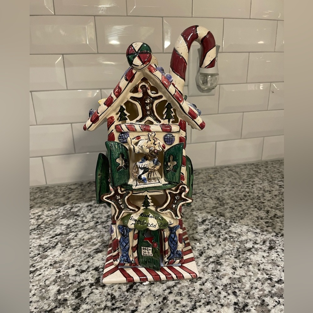 Blue Sky, Claywork by Heather Goldminc: Rudolph’s Gingerbread Bakery